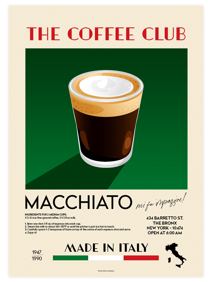 Macchiato & Espresso - Poster Seti Duo Ürün ikincil görseli