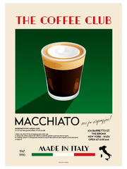 The Coffee Club Macchiato Poster - Giclée Baskı
