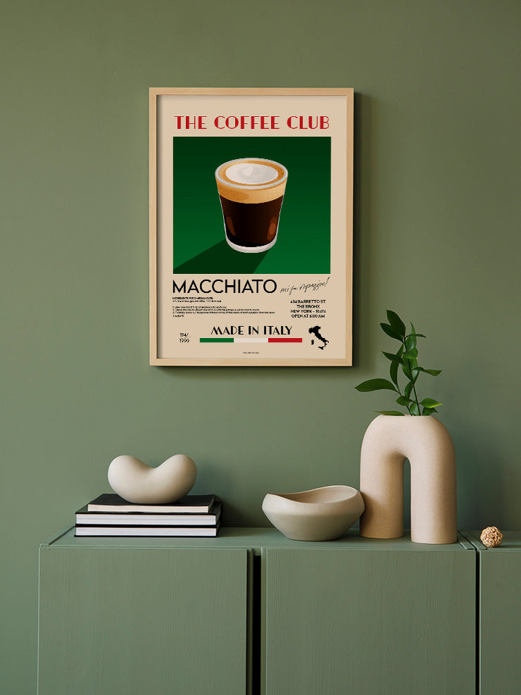 The Coffee Club Macchiato - Art Print Ürün ikincil görseli