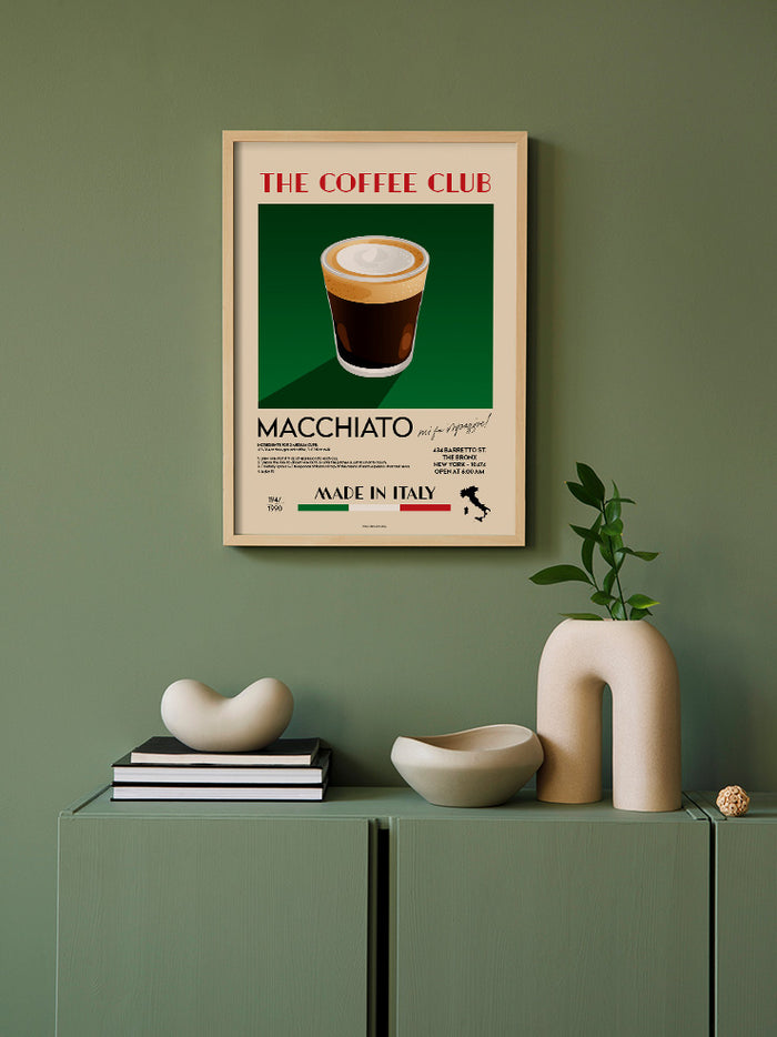 The Coffee Club Macchiato - Art Print  Poster