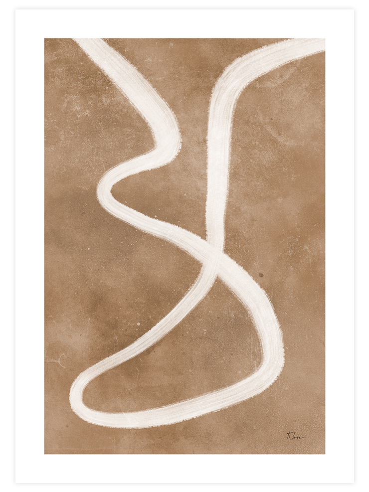 Marron Calme 1 - Art Print Sanatsal Poster