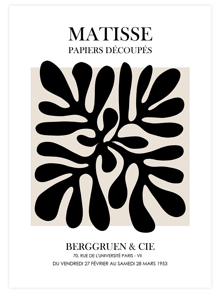 Matisse Soyut Afiş N3 - Art Print