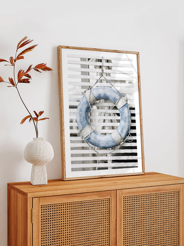 Mavi Deniz Simidi - Art Print