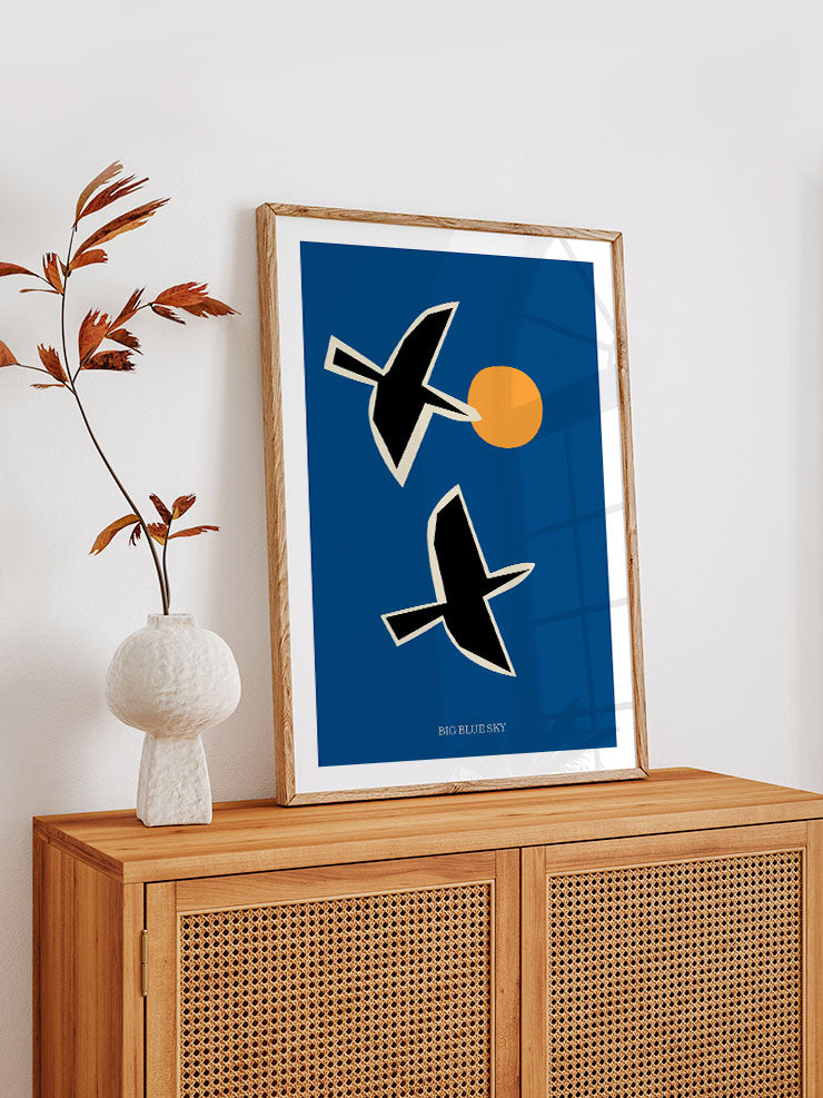 Big Blue Sky - Art Print Ürün ikincil görseli