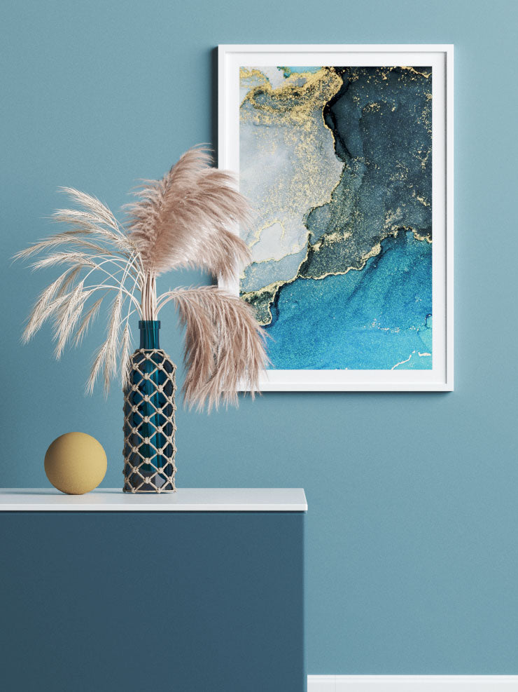 Soyut Mavi - Art Print Ürün ikincil görseli