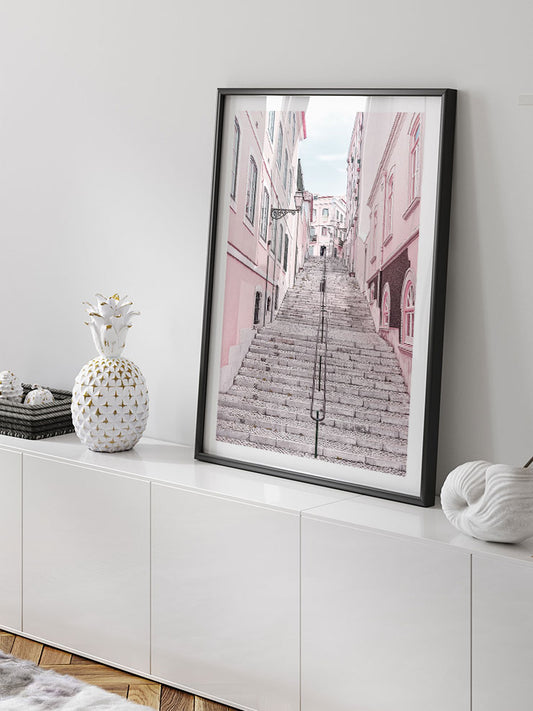 Urban Stairs Poster - Giclée Baskı