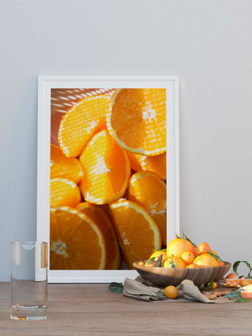 Portakal Dilimleri - Art Print