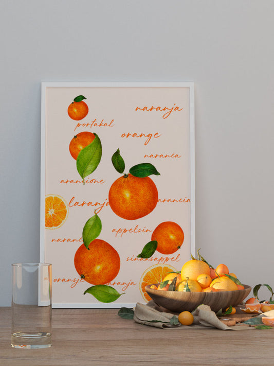 Oranges Poster - Giclée Baskı