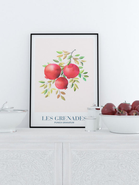 Les Grenades Poster - Giclée Baskı