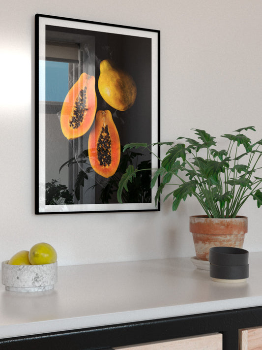 Papaya Poster - Giclée Baskı