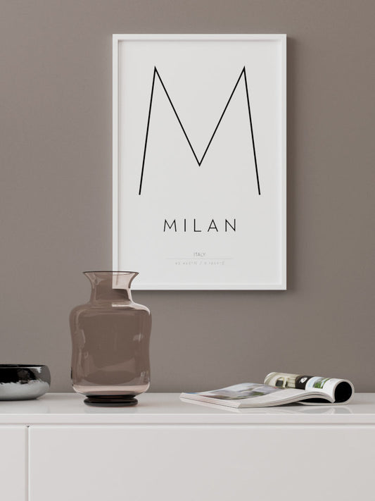 Milan Poster - Giclée Baskı