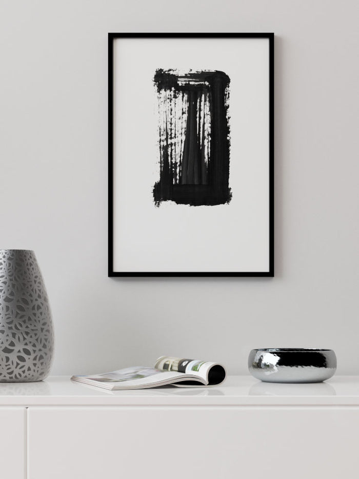 Black Stroke N2 - Art Print  Poster
