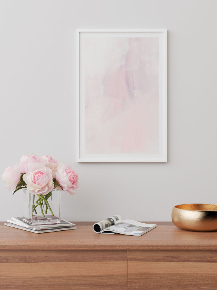 Rose Abstrait - Art Print  Poster