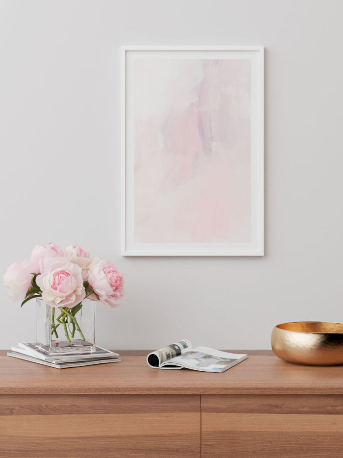 Rose Abstrait - Art Print  Poster