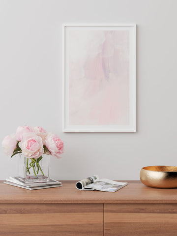 Rose Abstrait - Art Print