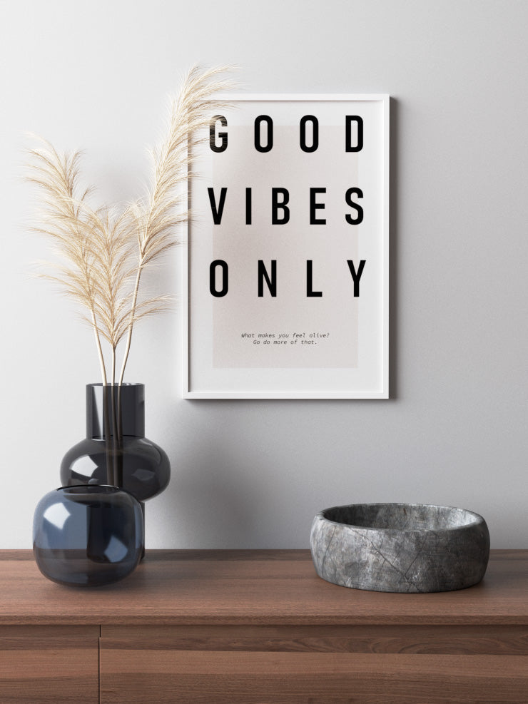 Good Vibes - Art Print  Poster