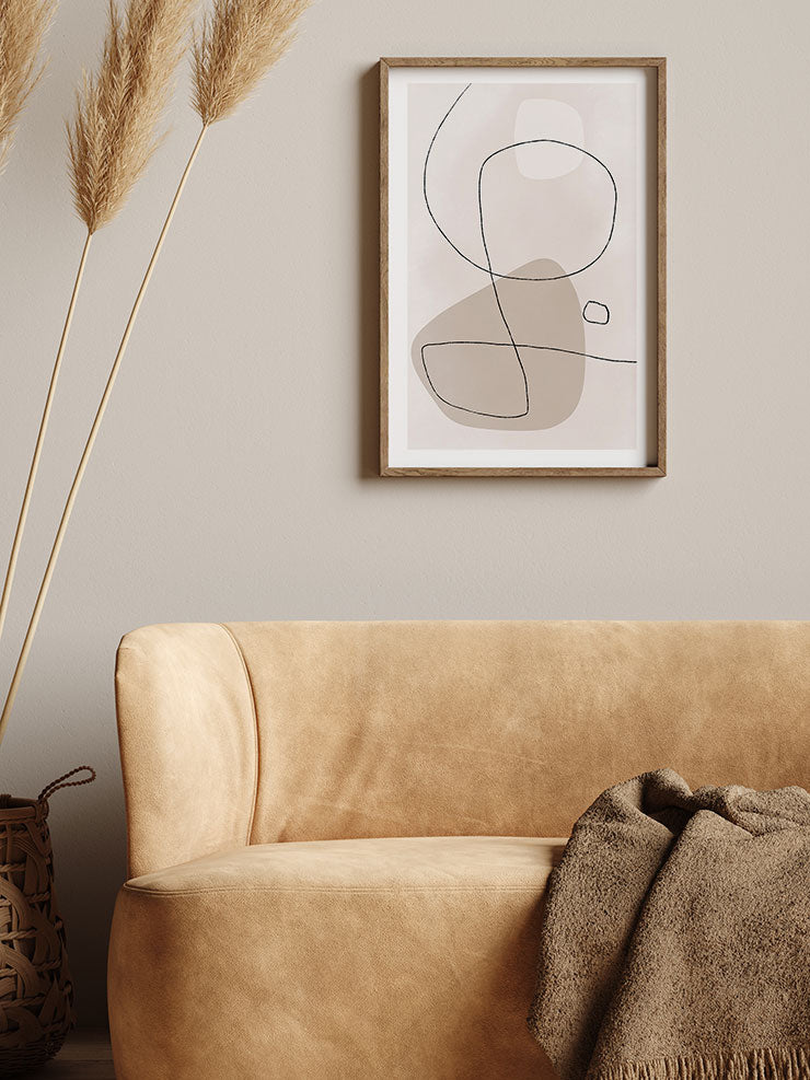 Trait Abstrait N2 - Art Print Ürün ikincil görseli