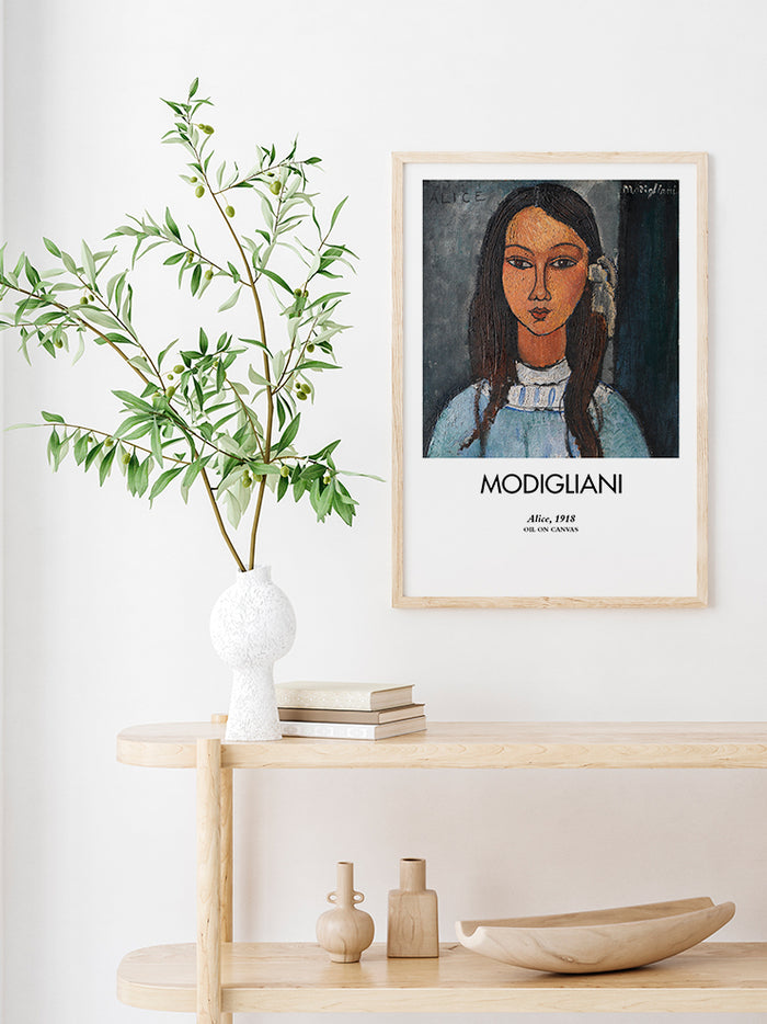 Modigliani Alice - Art Print  Poster