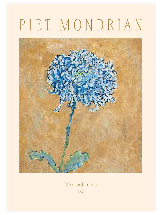 Piet Mondrian Chrysanthemum - Art Print