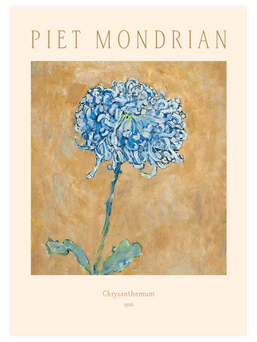 Piet Mondrian Chrysanthemum - Art Print
