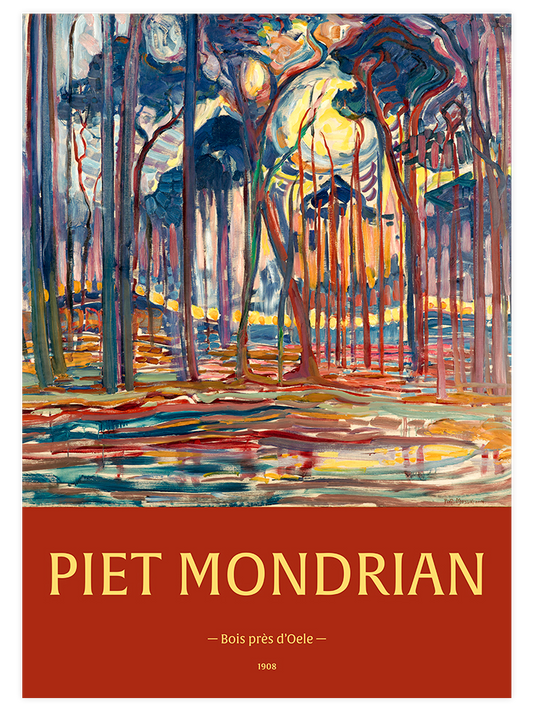 Mondrian Bois Près d'Oele - Art Print
