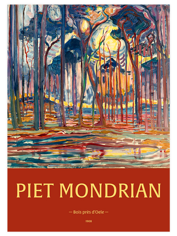 Mondrian Bois Près d'Oele - Art Print