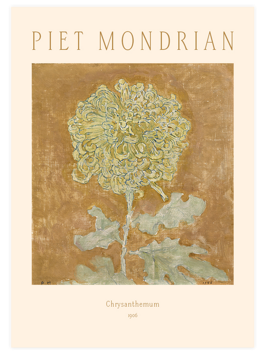 Piet Mondrian Chrysanthemum N2 - Art Print