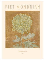 Piet Mondrian Chrysanthemum - Fine Art Poster