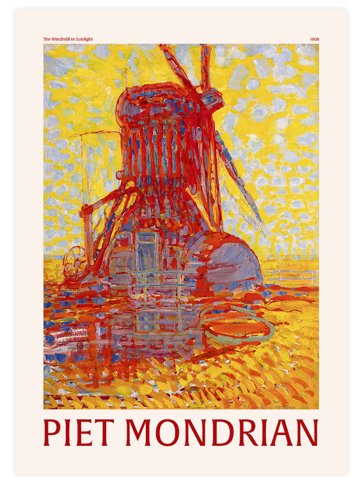 Mondrian The Windmill in Sunlight - Art Print