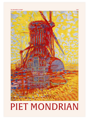Piet Mondrian The Windmill in Sunlight - Fine Art Poster