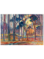 Mondrian Woods Near Oele - Art Print