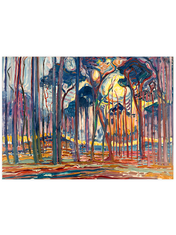Mondrian Woods Near Oele - Art Print