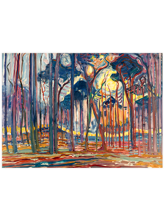 Mondrian Woods Near Oele Poster - Giclée Baskı