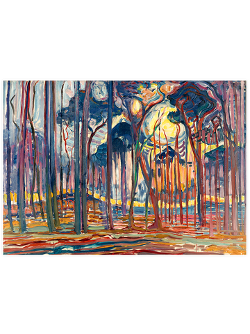 Mondrian Woods Near Oele - Art Print