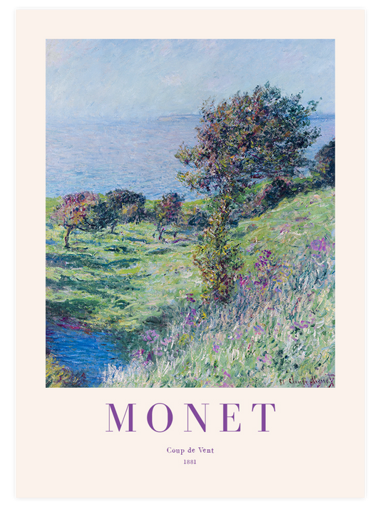 Monet Coup de Vent - Art Print