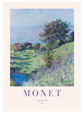 Monet Coup de Vent - Art Print