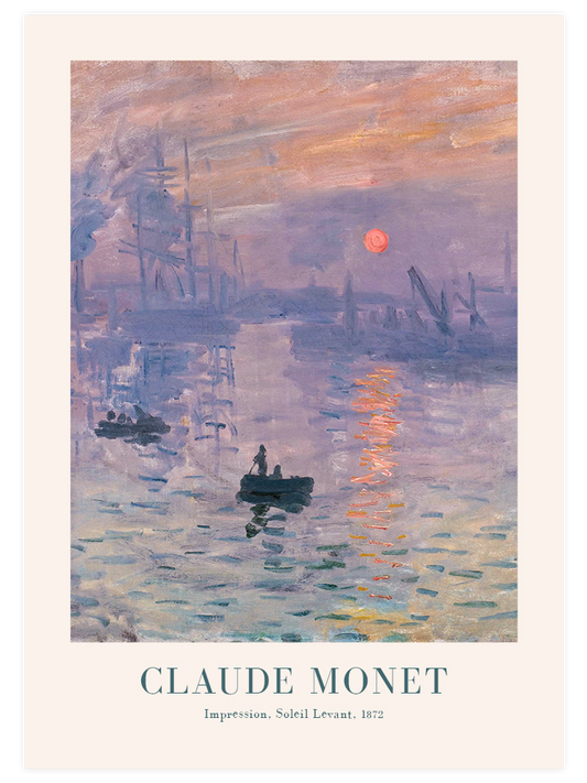Monet Impression Soleil Levant - Art Print