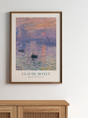 Monet Impression Soleil Levant - Fine Art Poster