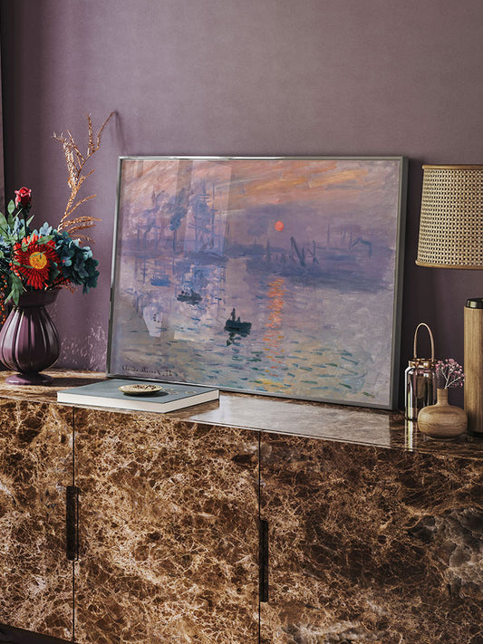 Monet Impression Sunrise - Fine Art Poster