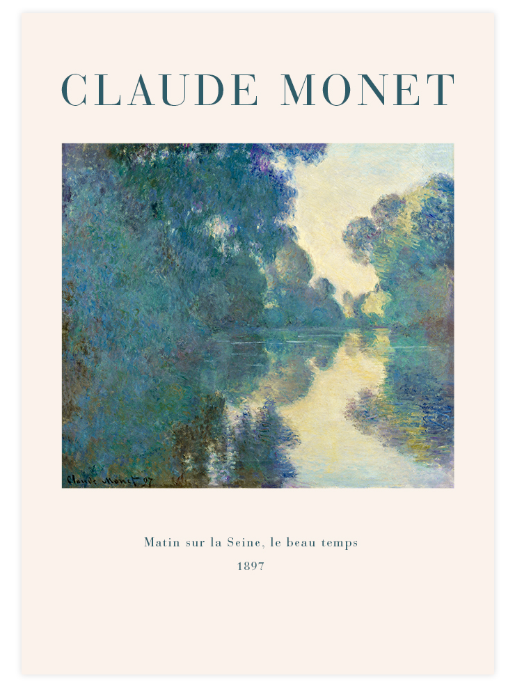 Monet Matin sur la Seine - Art Print Ürün ana görseli