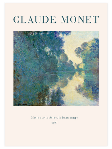 Monet Matin sur la Seine - Art Print