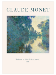 Monet Matin sur la Seine - Fine Art Poster