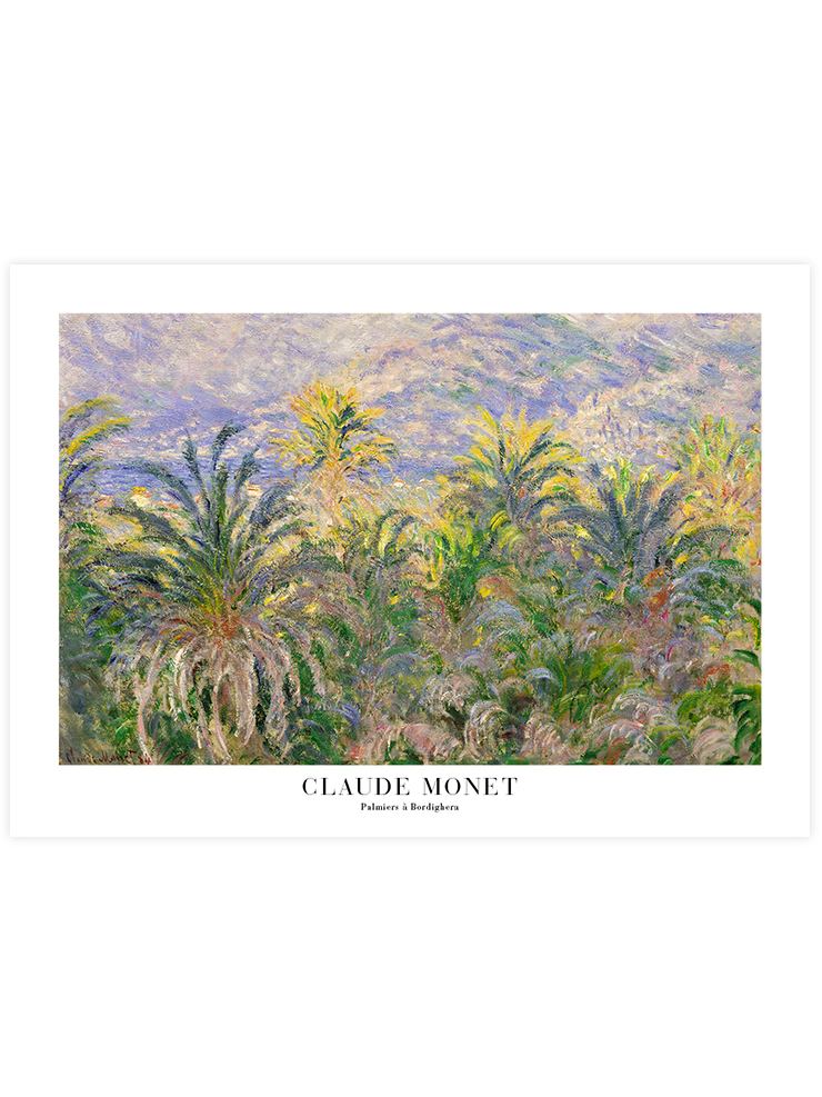 Monet Palmiers à Bordighera - Art Print