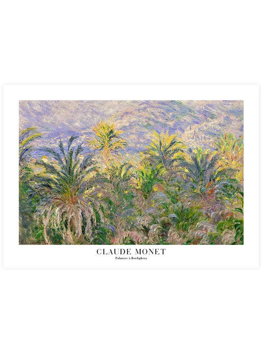 Monet Palmiers à Bordighera - Art Print