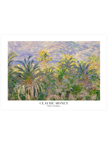 Monet Palmiers à Bordighera - Art Print