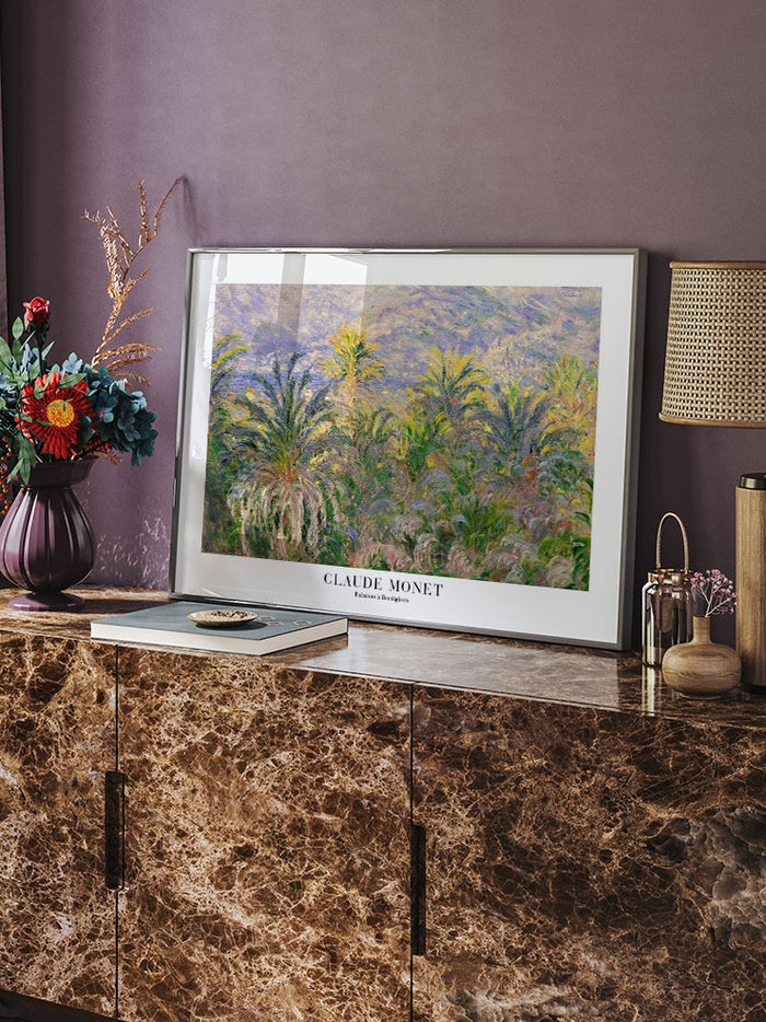 Monet Palmiers à Bordighera - Art Print  Poster
