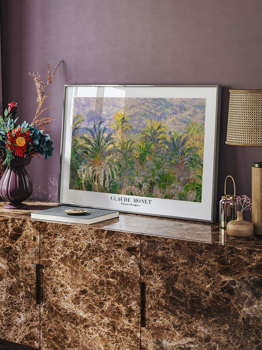 Monet Palmiers à Bordighera - Fine Art Poster