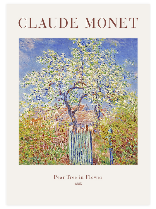 Monet Pear Tree in Flower - Art Print