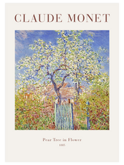 Monet Pear Tree in Flower - Fine Art Poster