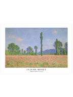 Monet Poppy Field at Giverny - Art Print